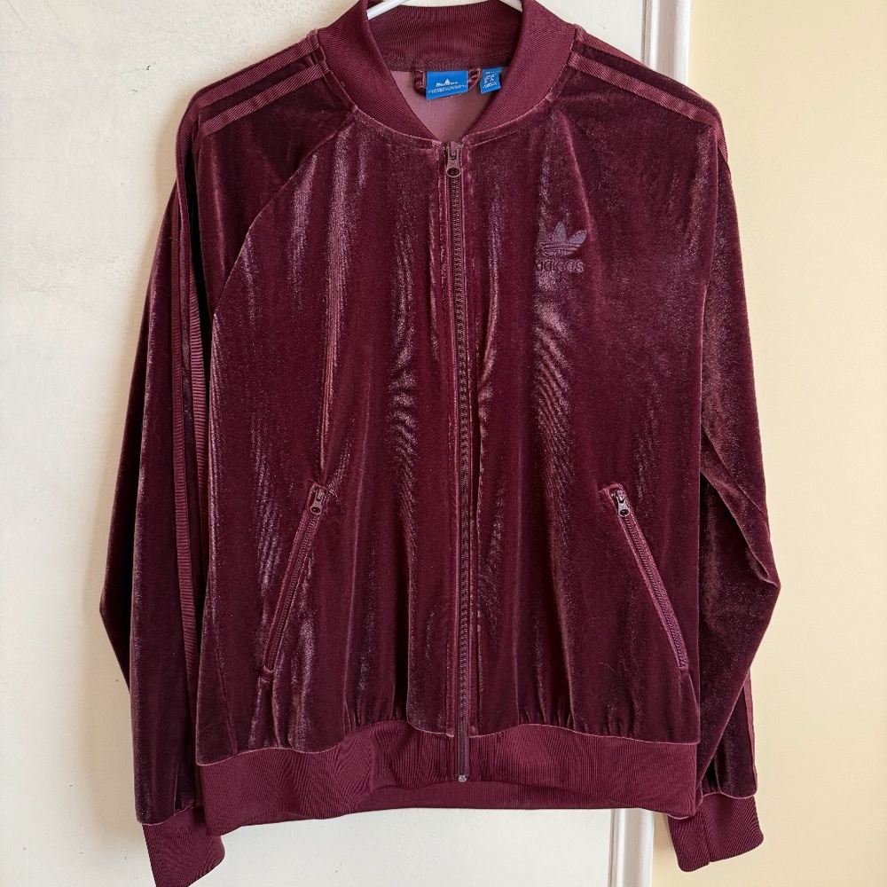 Adidas Velour Track Jacket